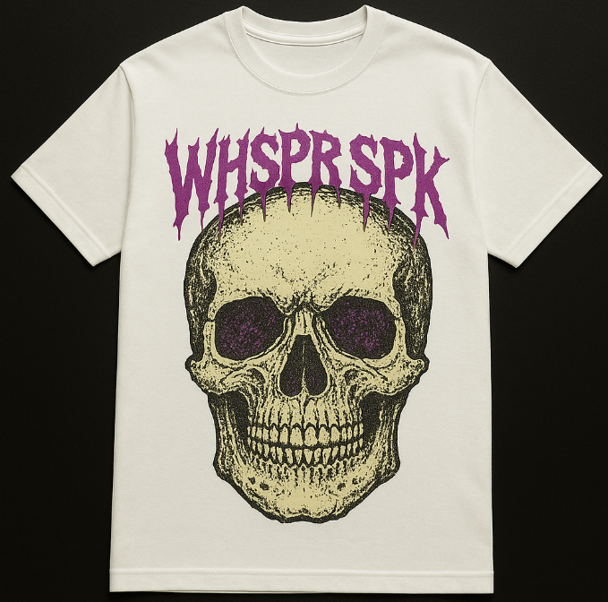 WHSPR SPK SKULL TEE